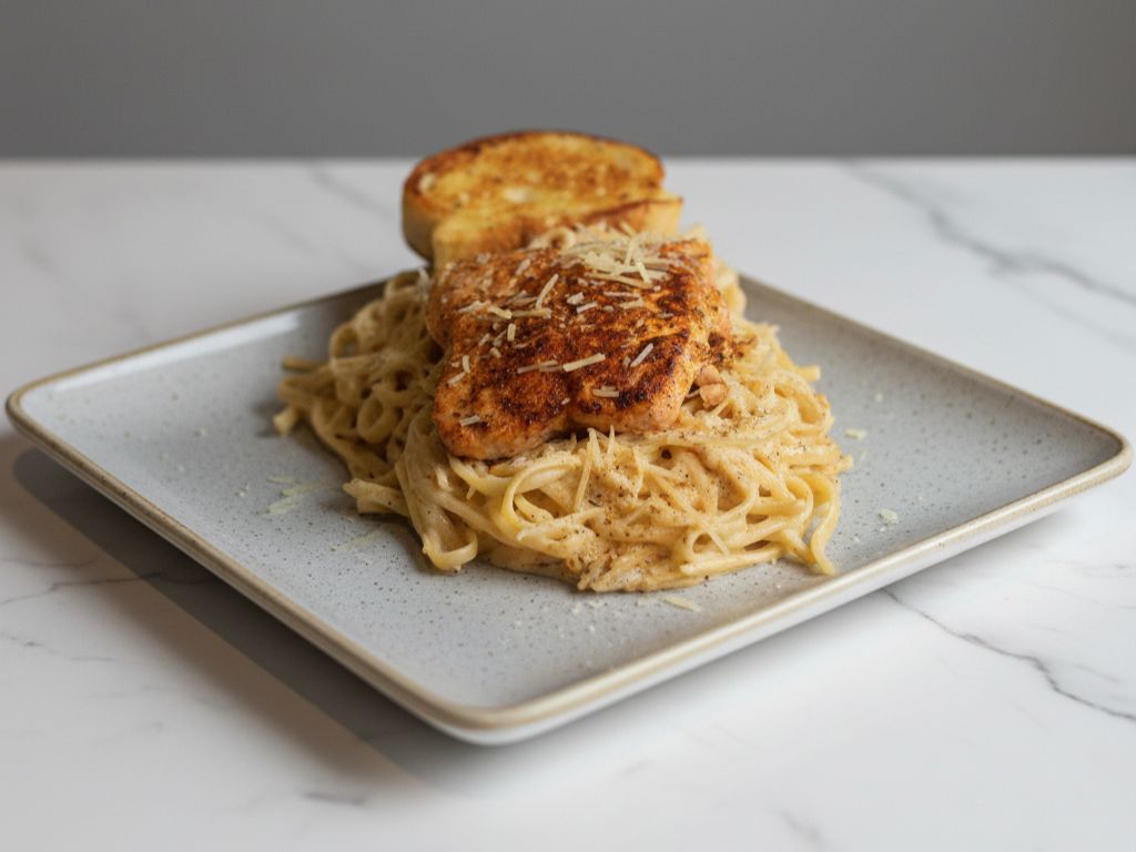 Rasta Pasta Salmon.