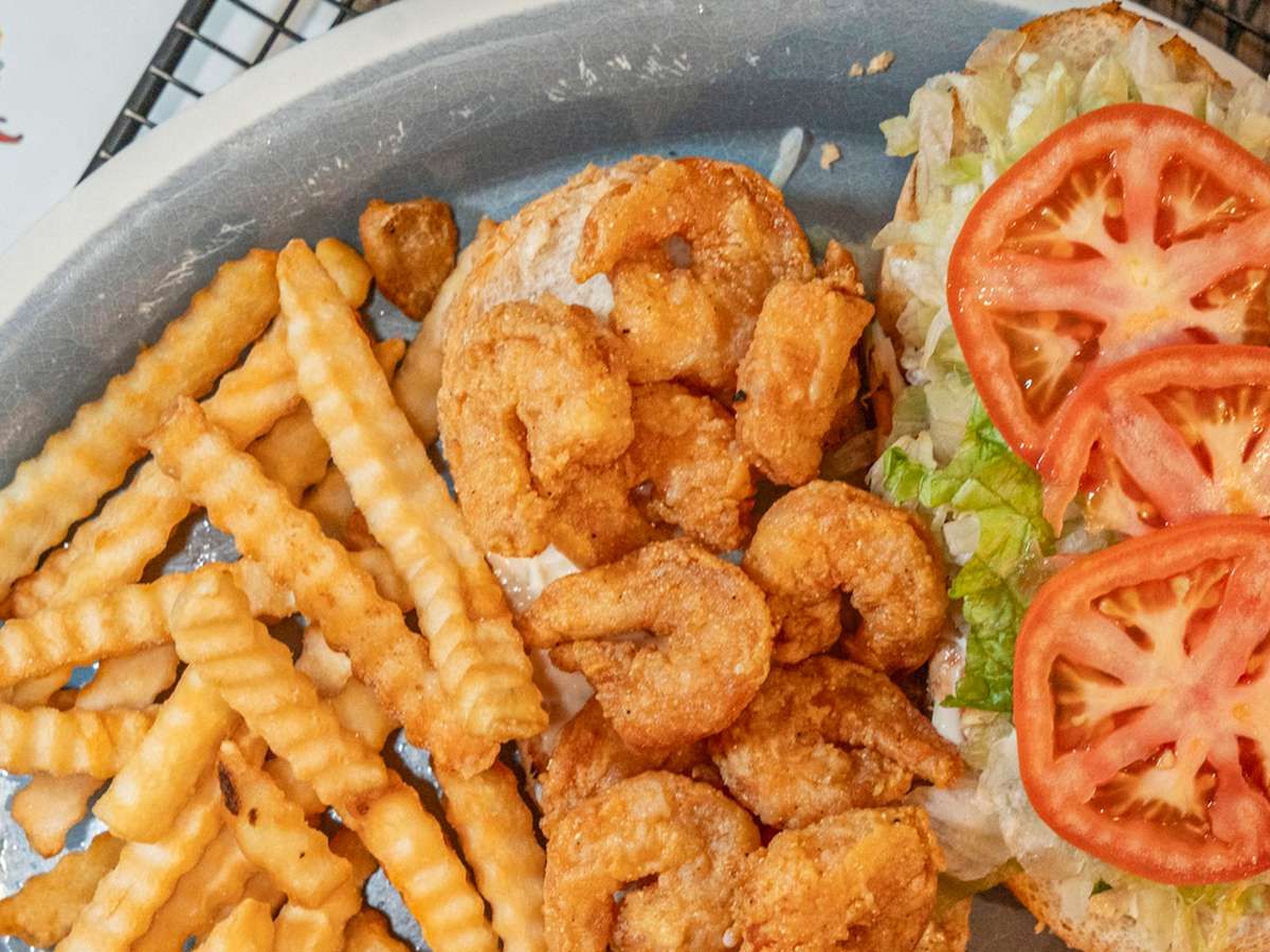 Fried Shrimp Poboy.