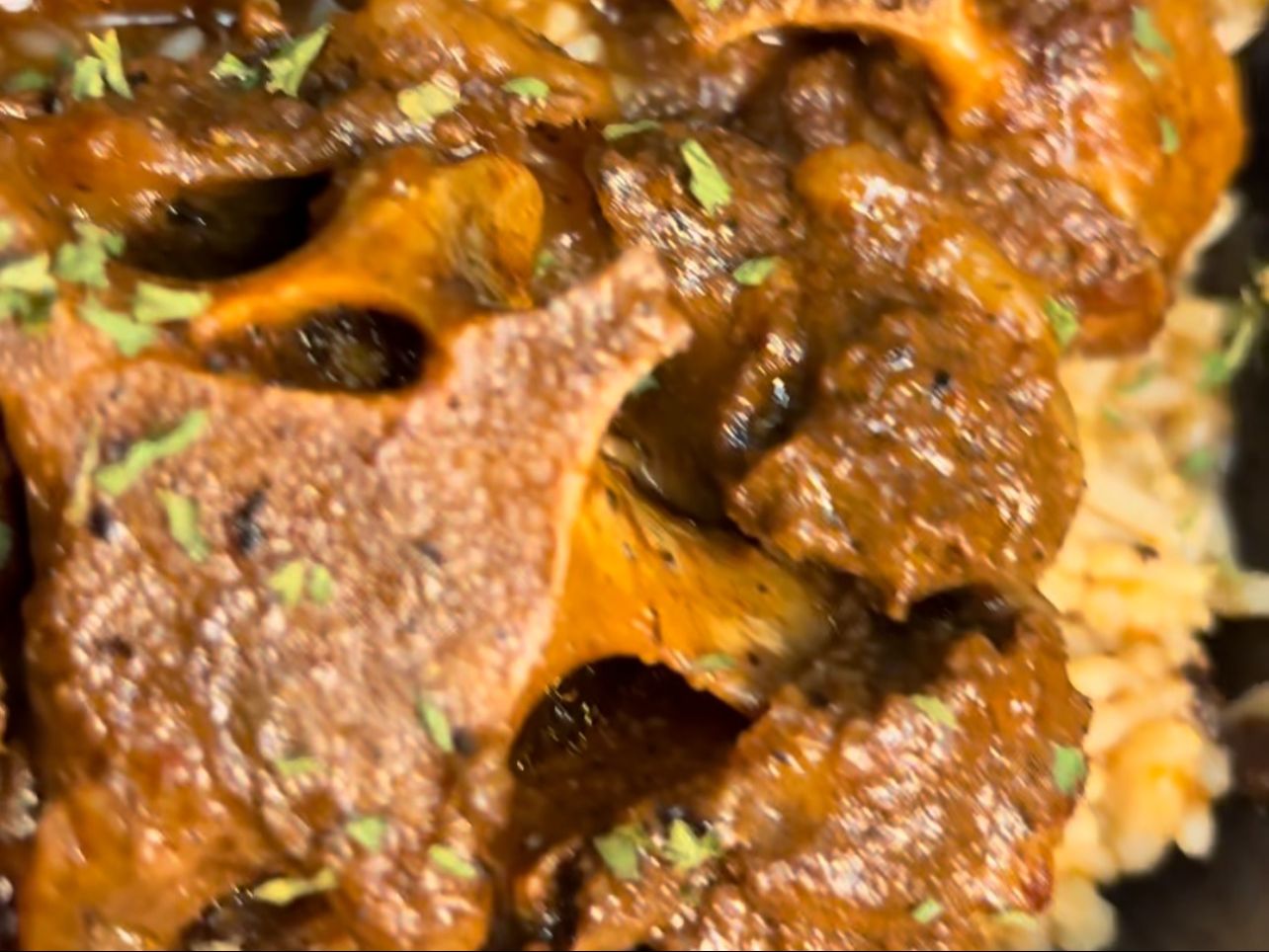 Oxtails & Rice Only.
