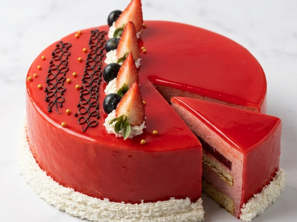 Strawberry Cake 6".