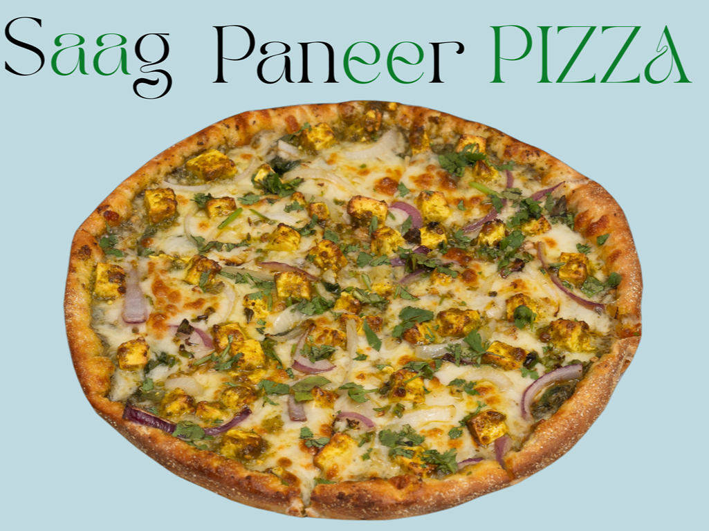 Saag Paneer Pizza.