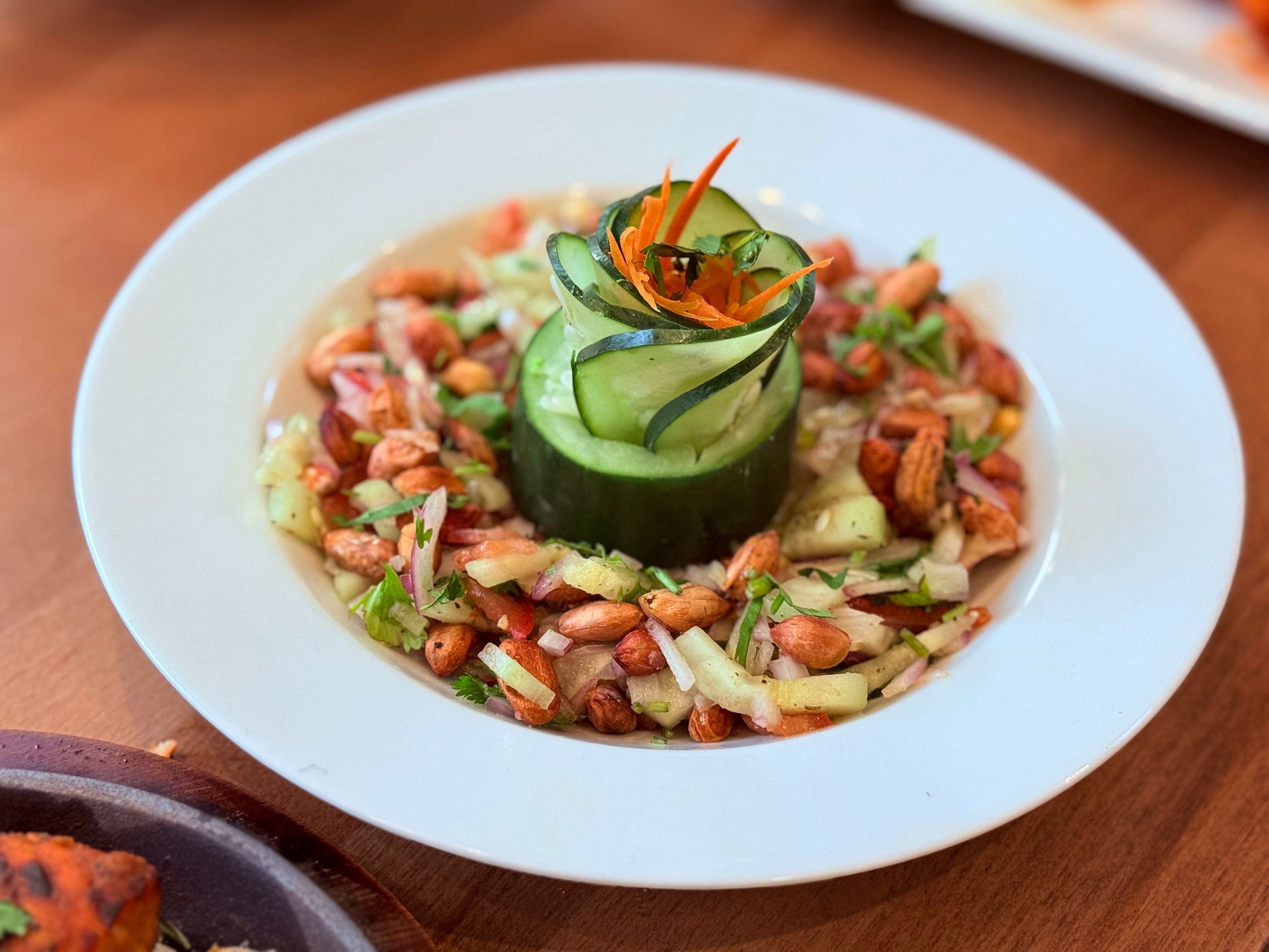 Peanut Cucumber Salad Dinner.
