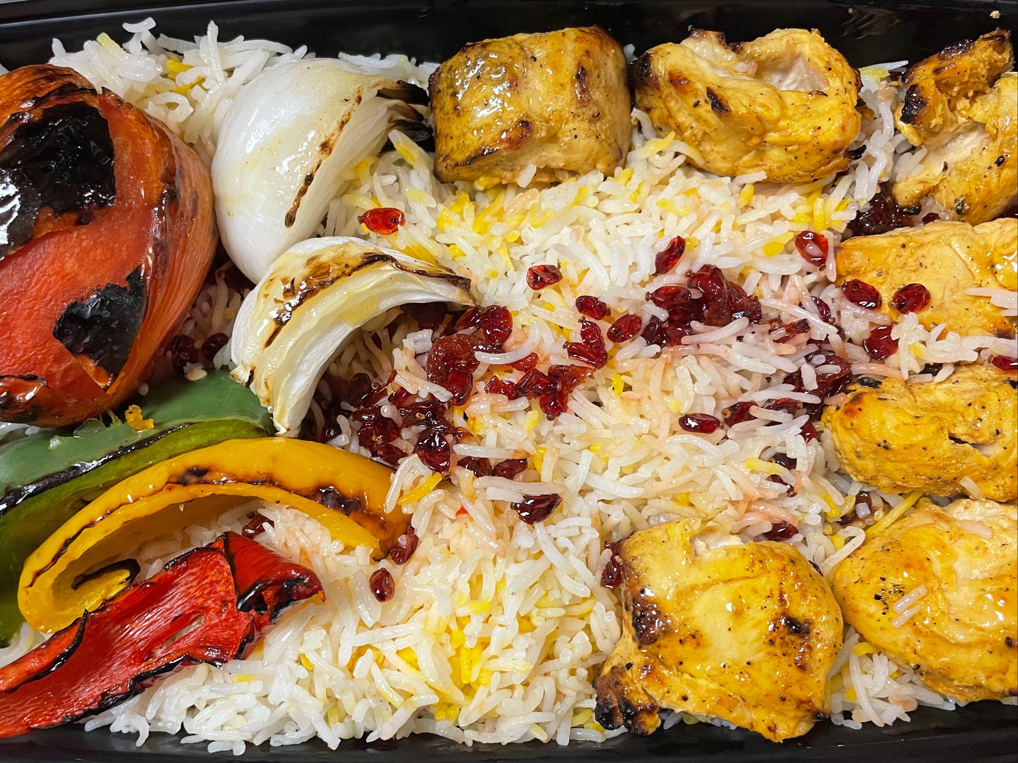 Zereshk Polo W/chicken.