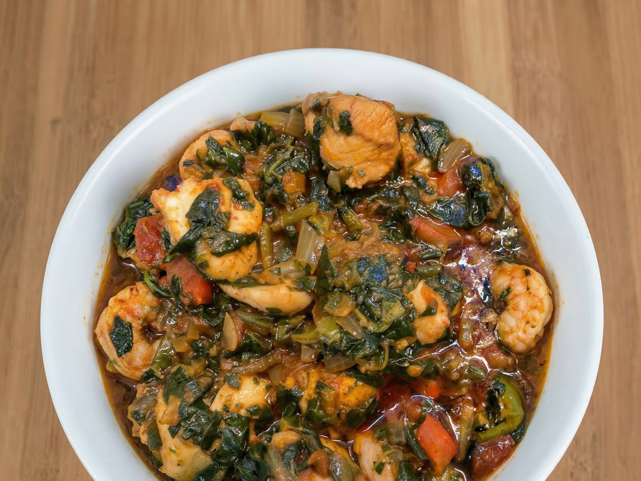 29. Shrimp And Spinach.
