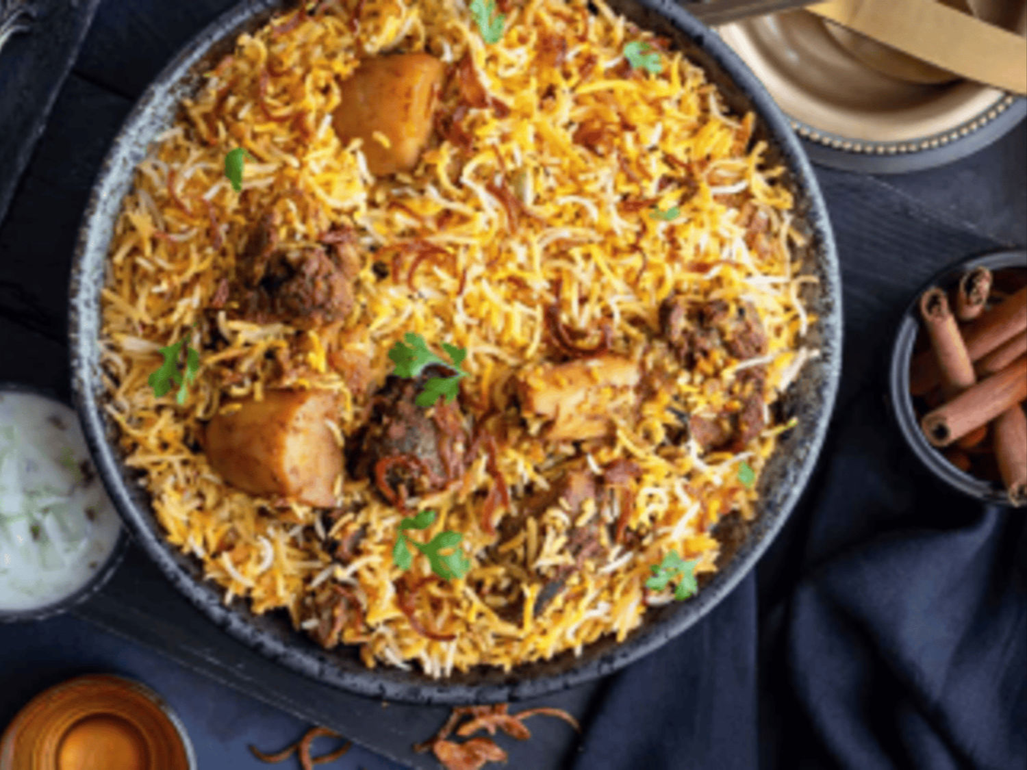 Image-Gongura Goat Biryani