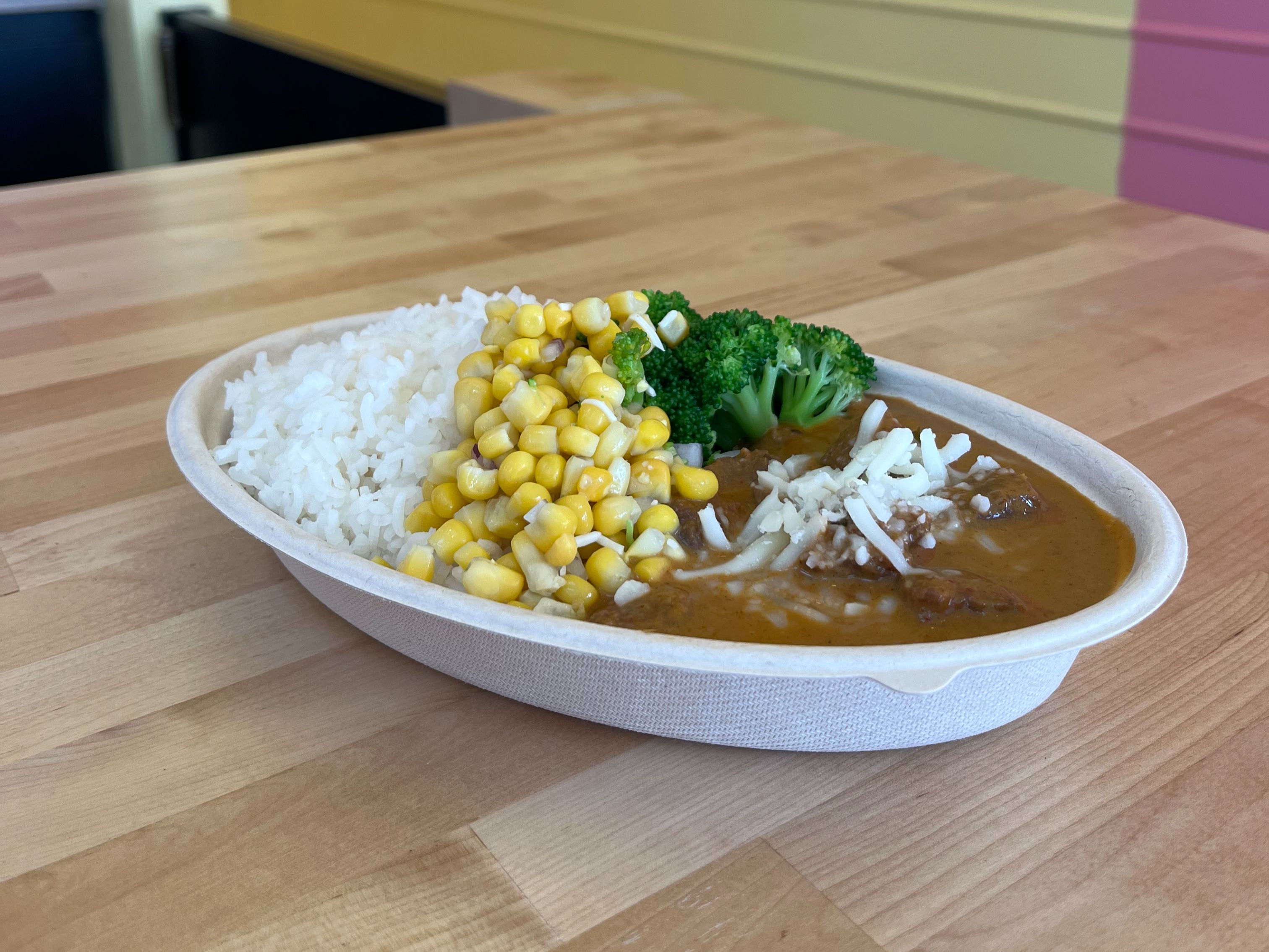 Beef Curry Rice Bowl.