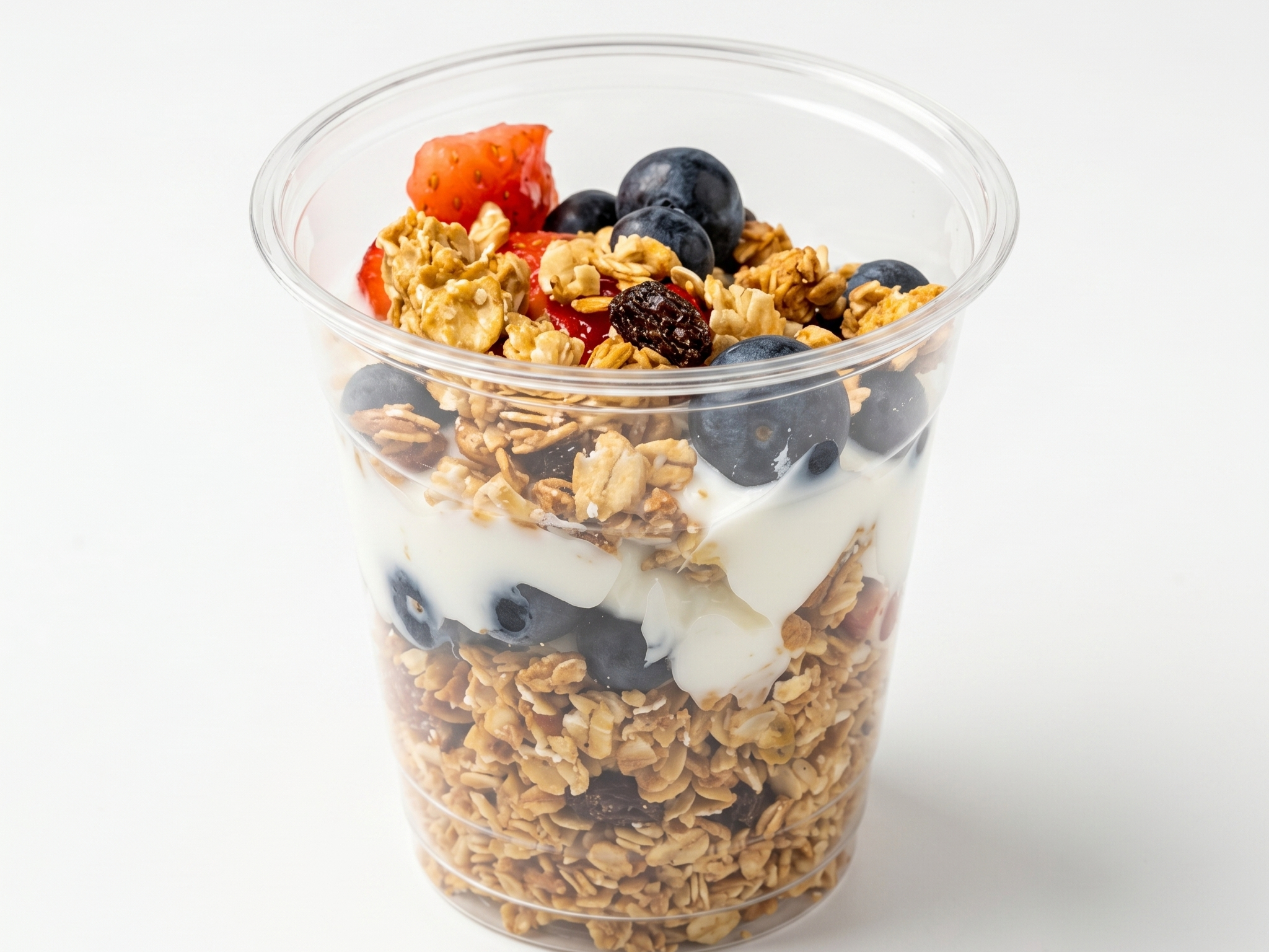 Mixed Berry Granola Vanilla Yogurt Parfait - O
