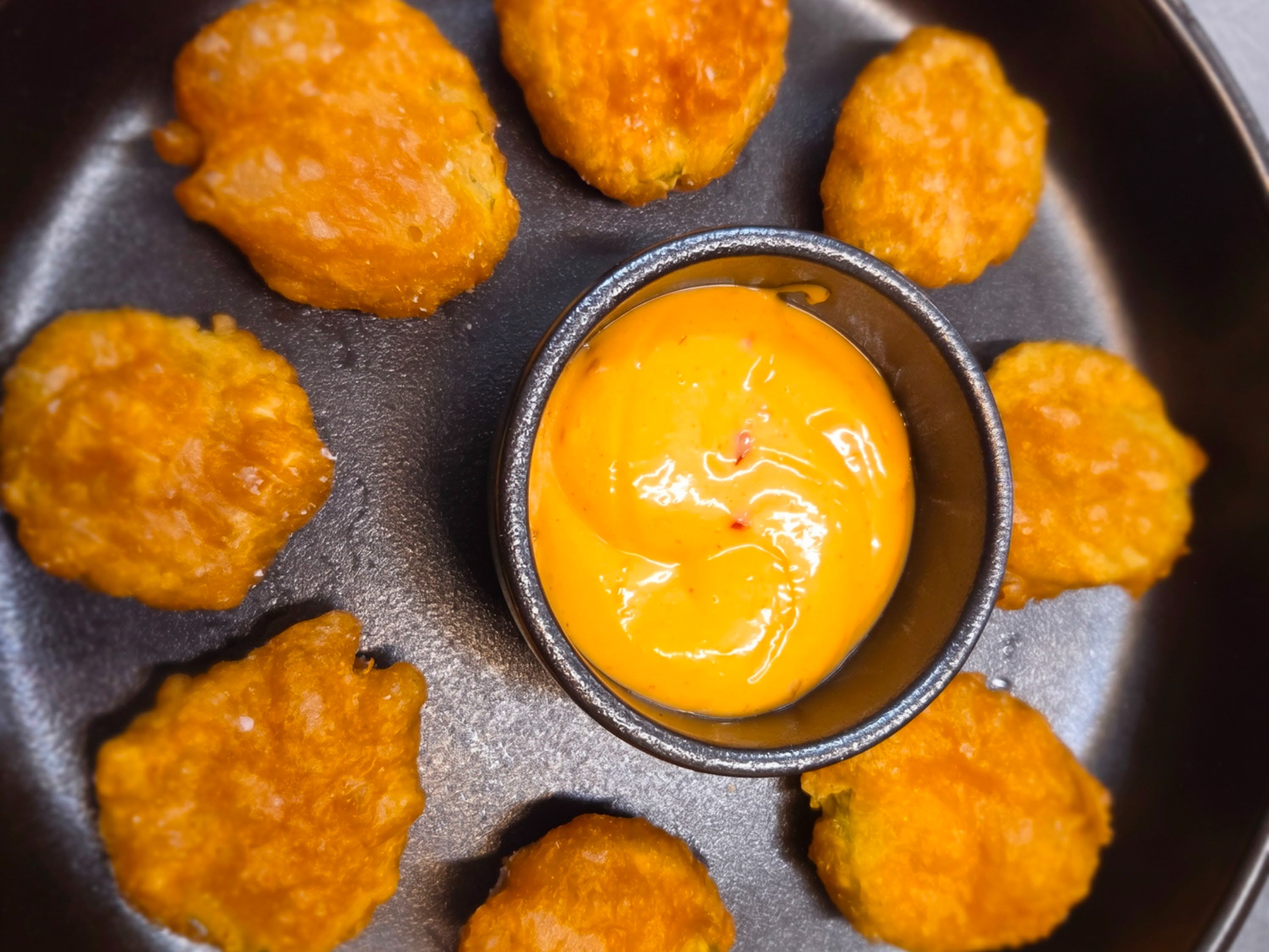 Beer Battered Fried Pickles (8) With Sweet Chili Mayo