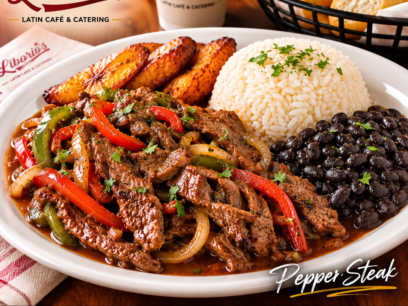 Pepper Steak Large.