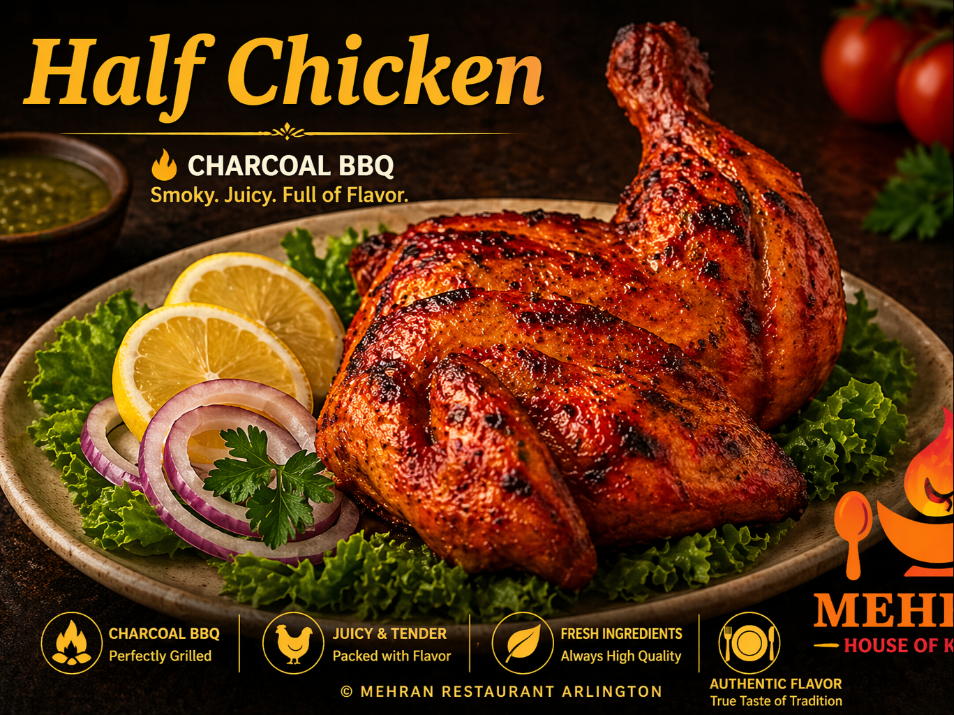 Chicken Tandoori (Half Chicken).