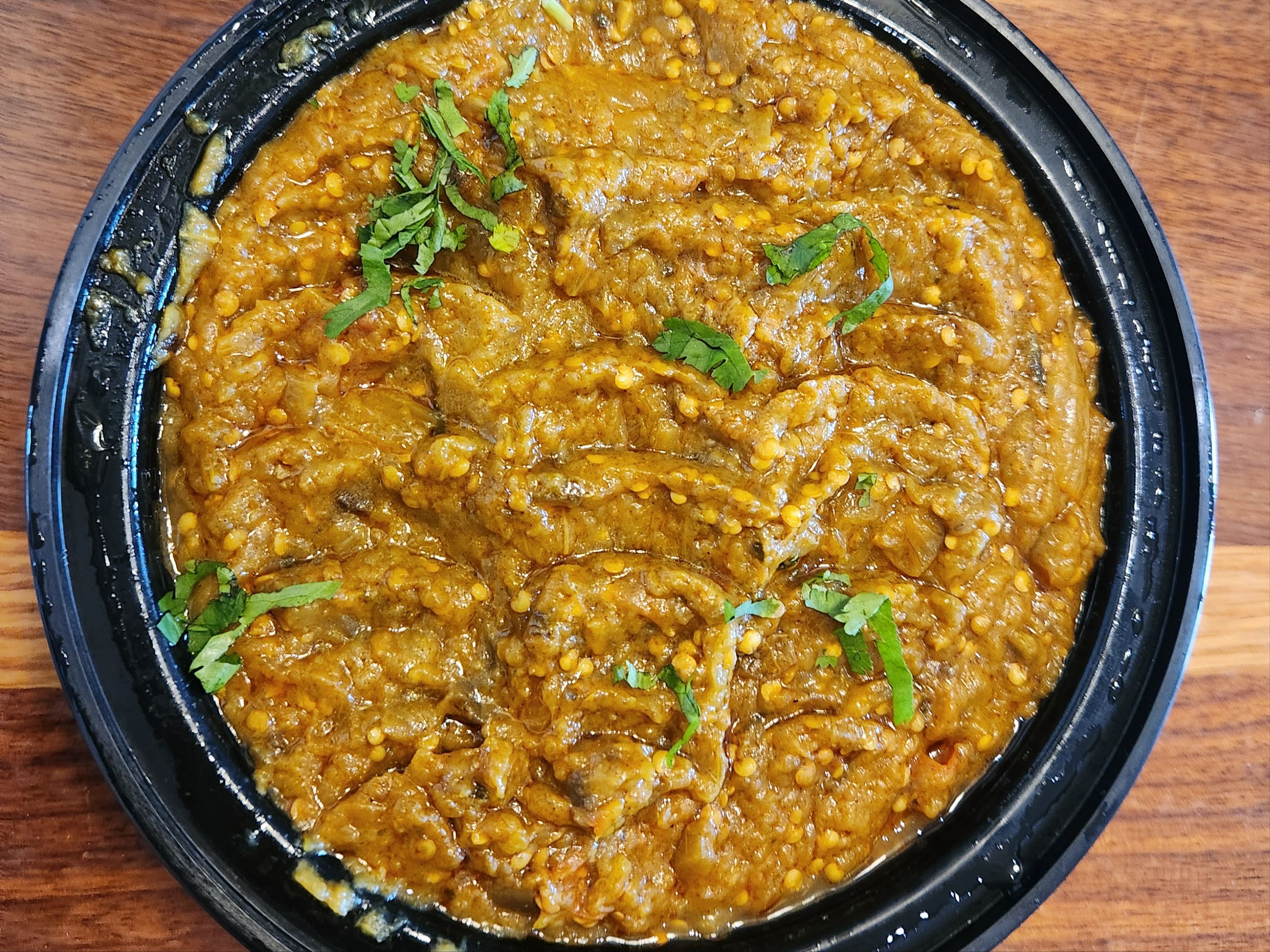 Eggplant Bhartha.