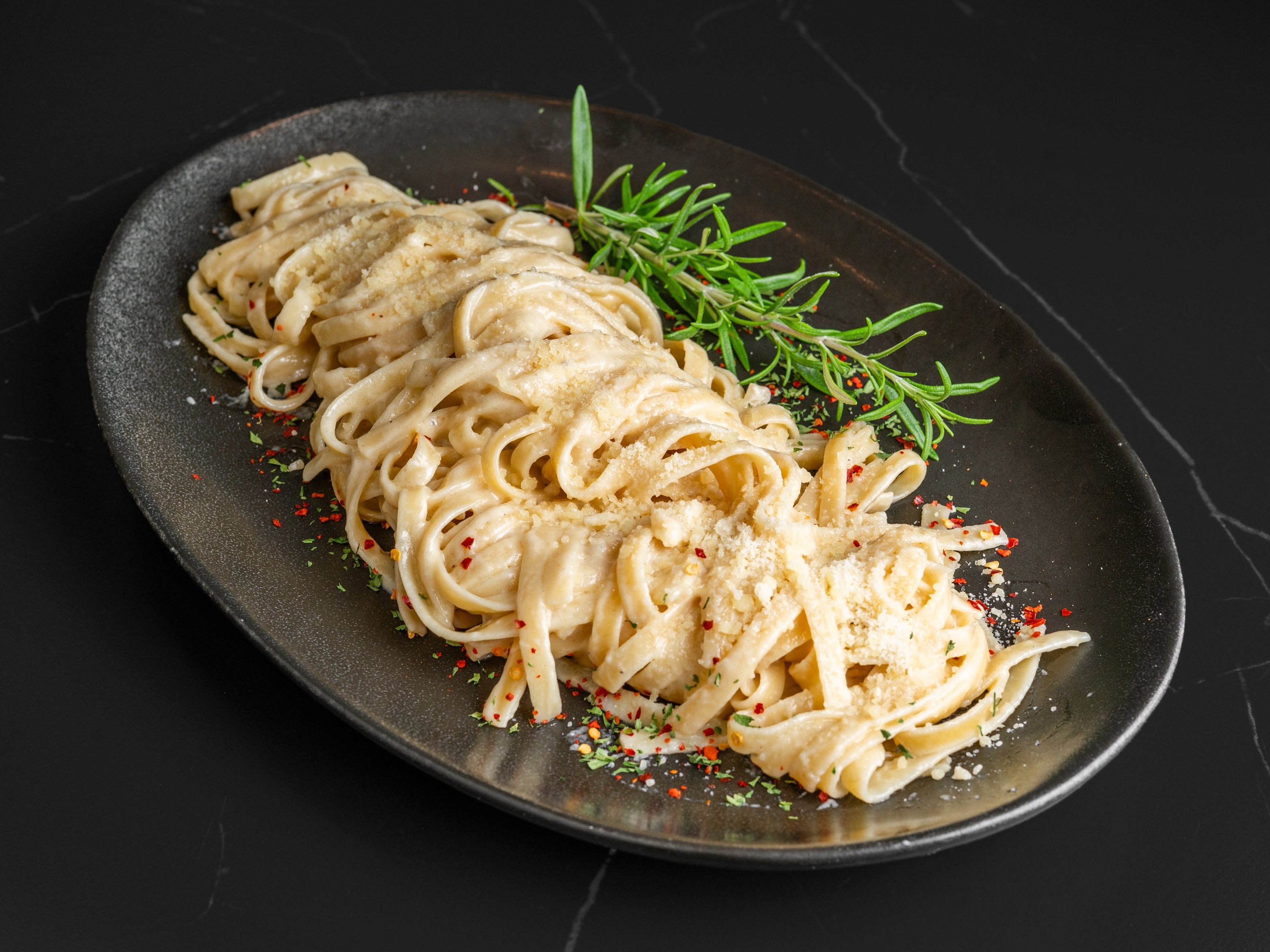 Fettuccine Alfredo.