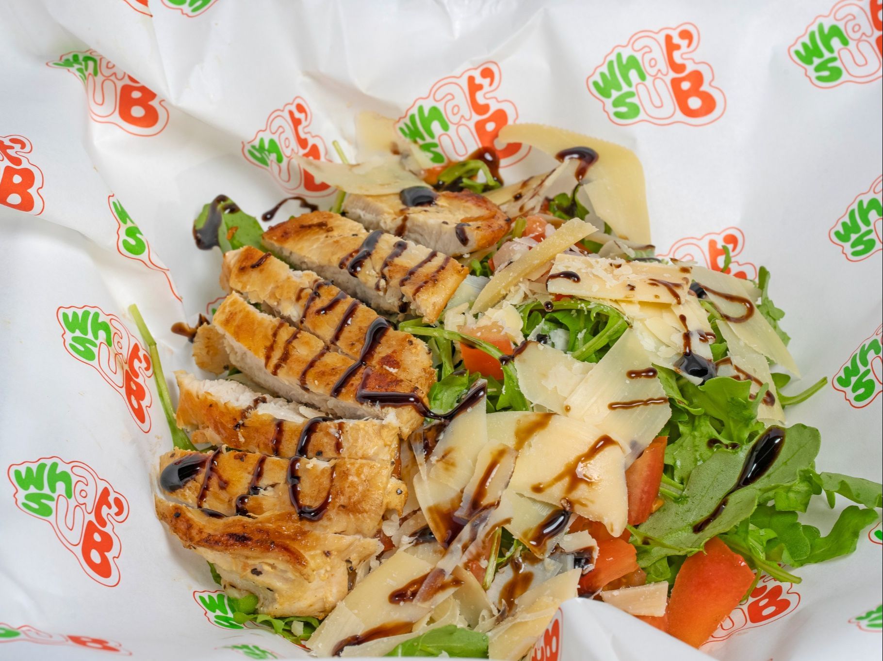 Arugula Salad w/Grilled Chicken.