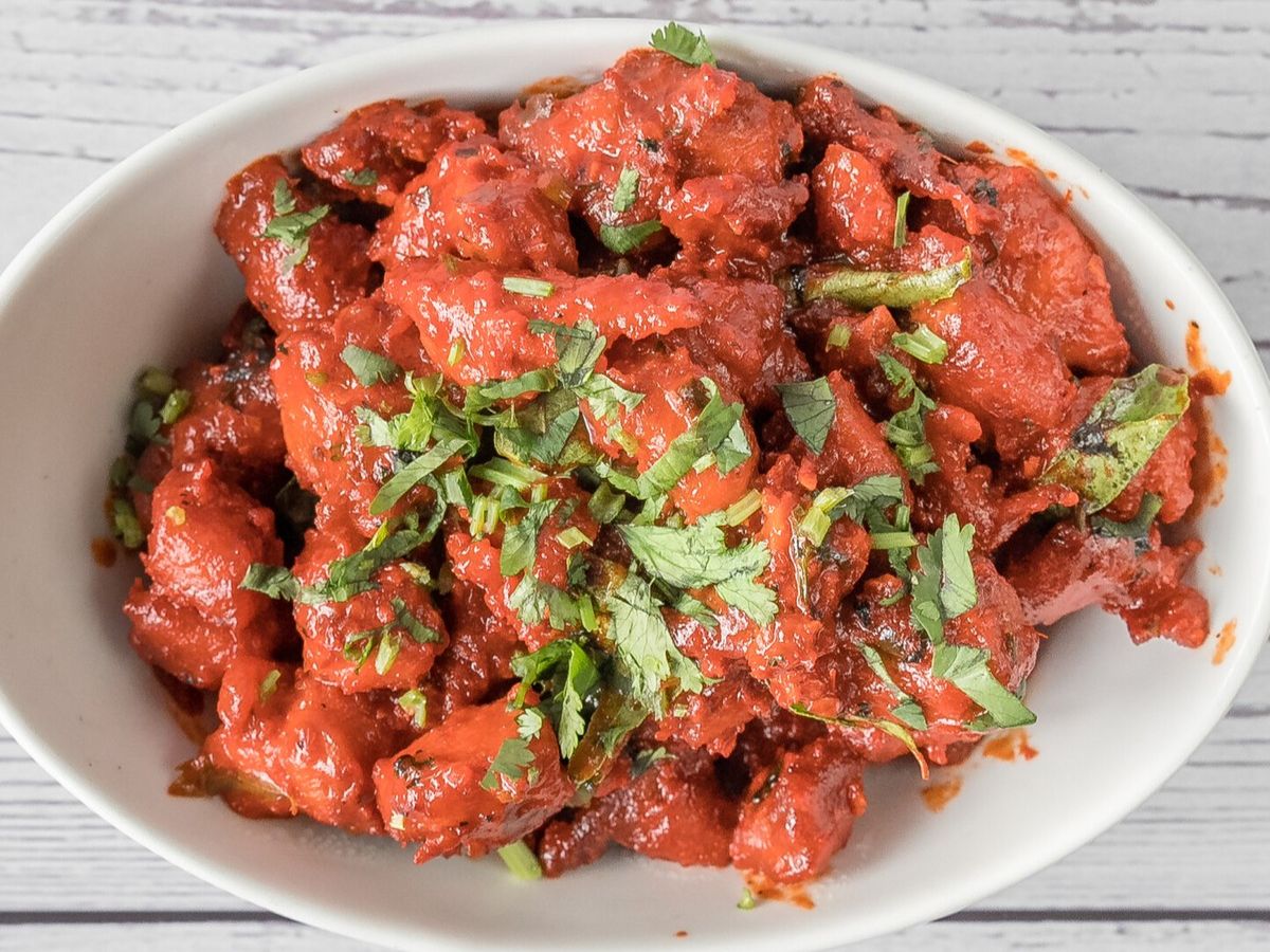 Chicken Andhra.