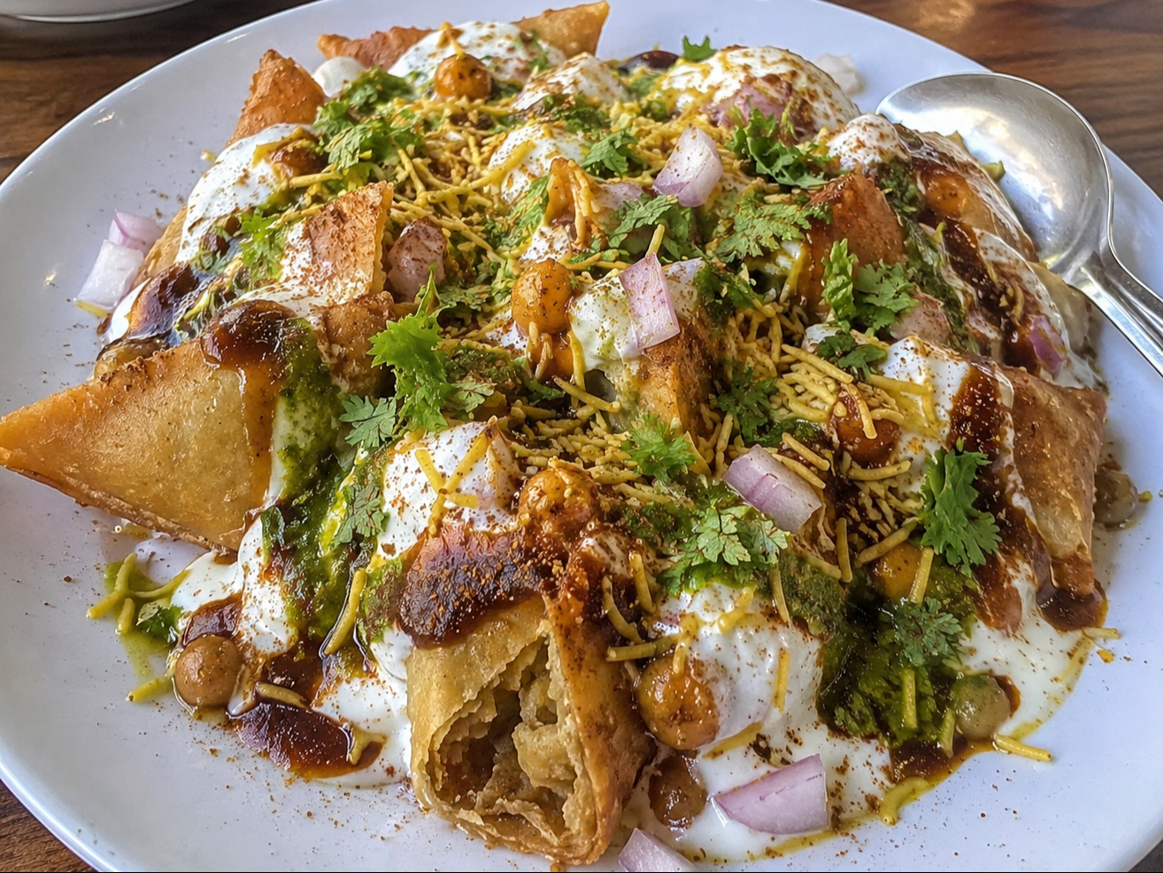 Samosa Chaat.
