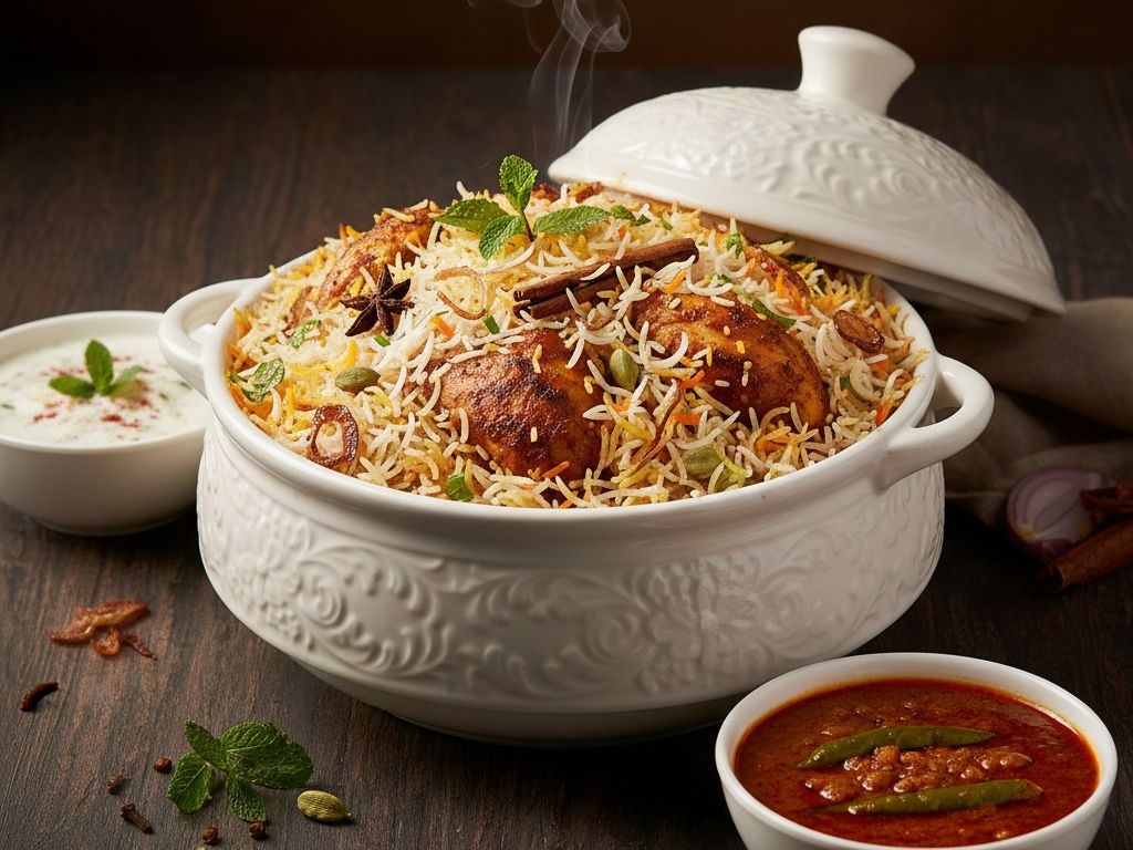 Chicken Dum Biryani.
