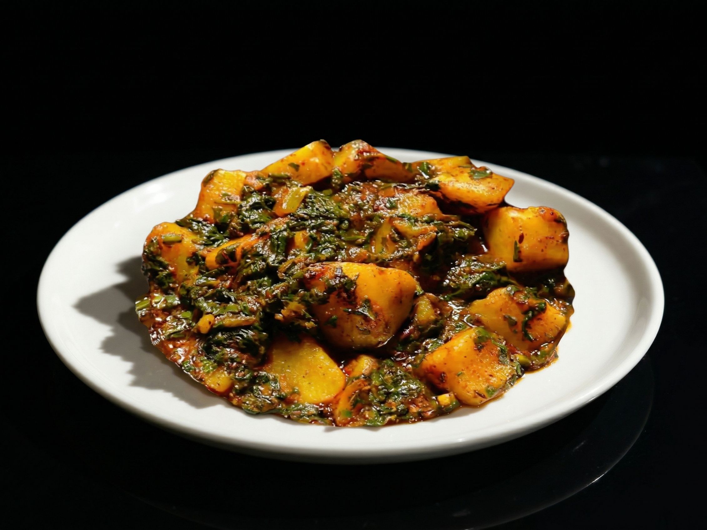 PALAK ALOO (V, NF, GF, DF).