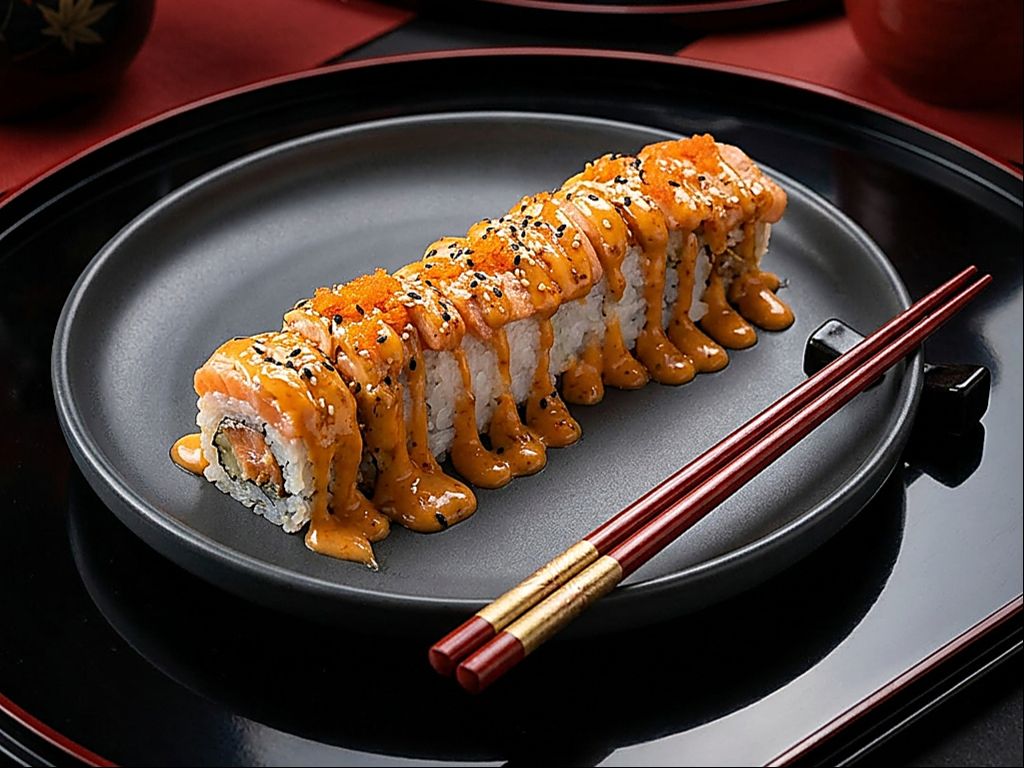 Spicy Salmon Roll.