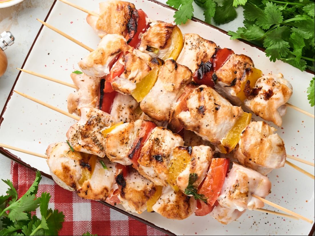 Chicken Kabob Skewer.