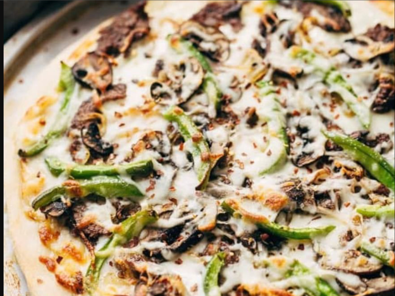 George's Steak Pizza.