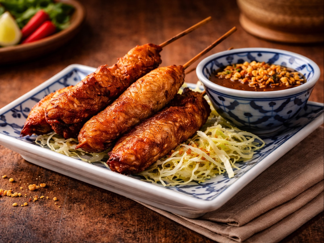 Satay Chicken.