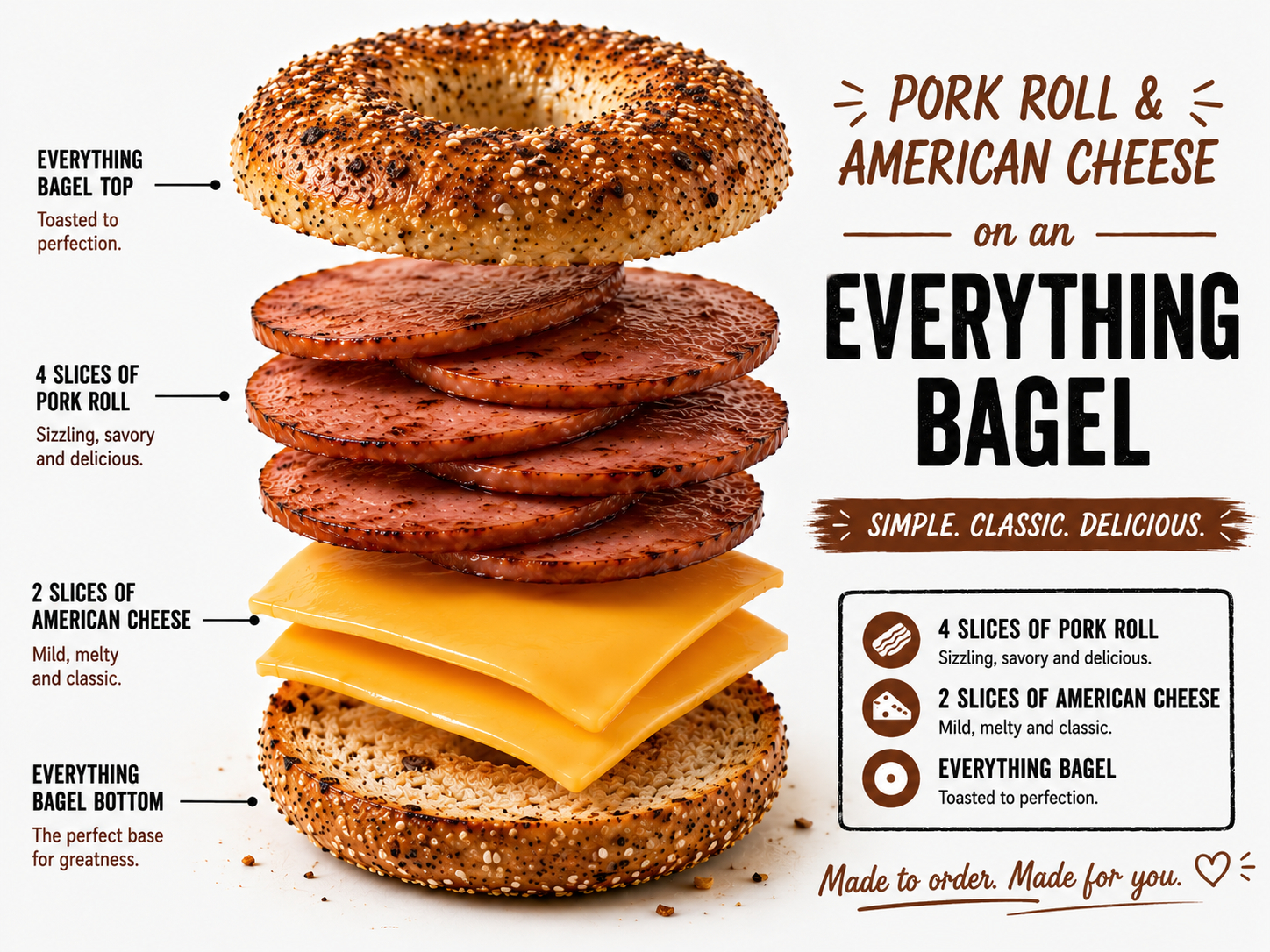 Pork Roll Cheese.