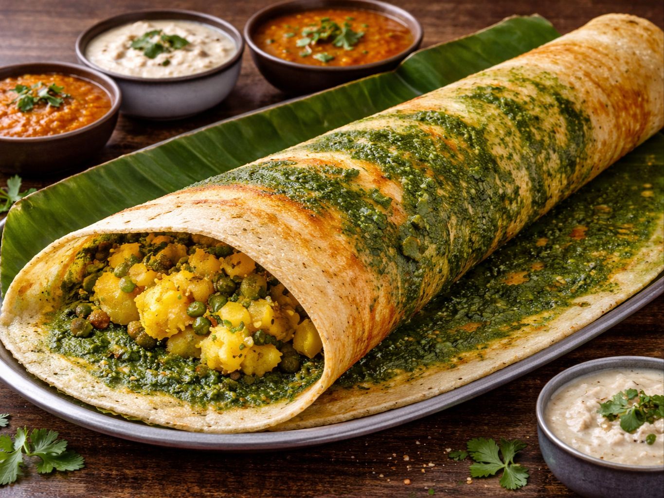 Savor our masala dosa