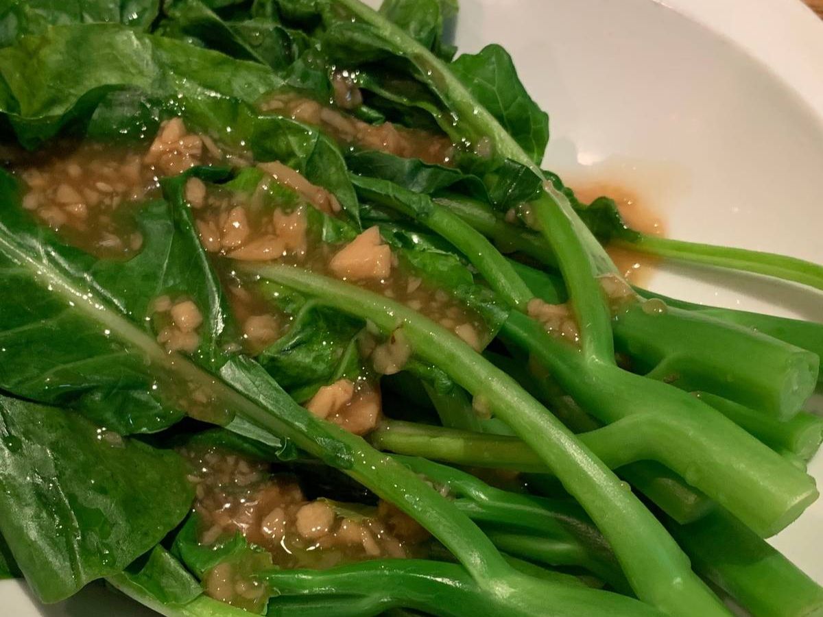 Steamed Chinese Broccoli.