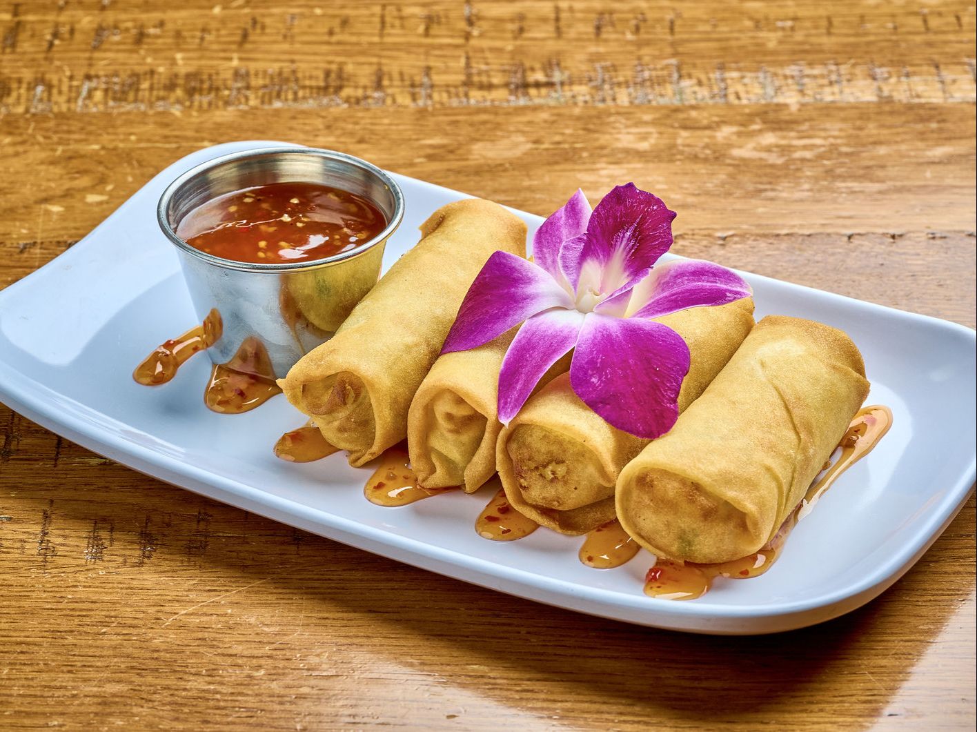 Veggie Spring Rolls (v).