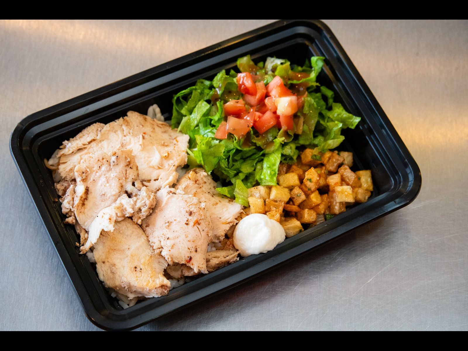 Kid's Chicken Shawarma Plate.