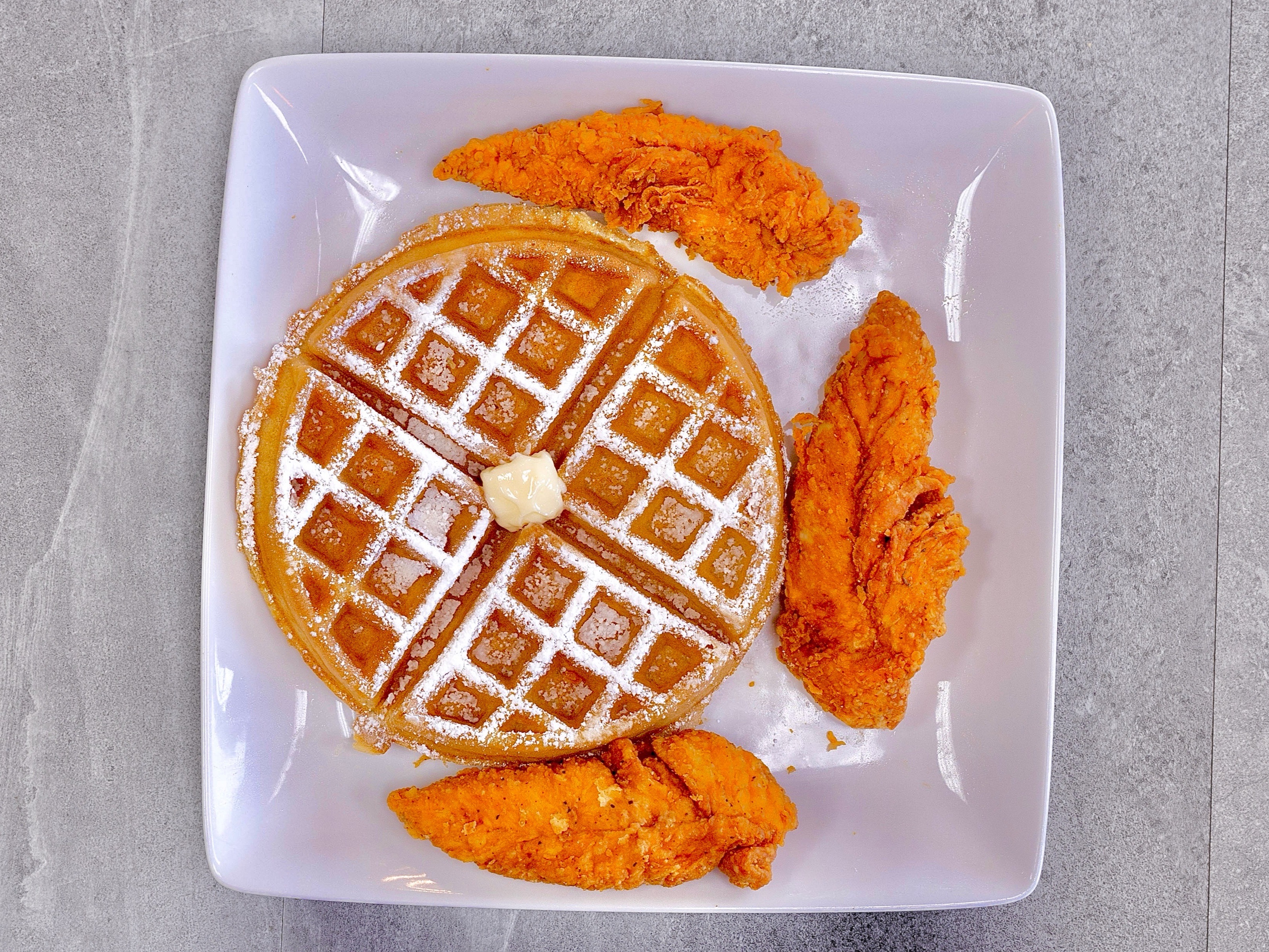 3 Tenders & 1 Waffle