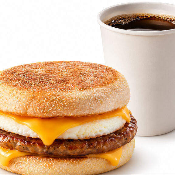 English Muffin Breakfast Sandwich Combo