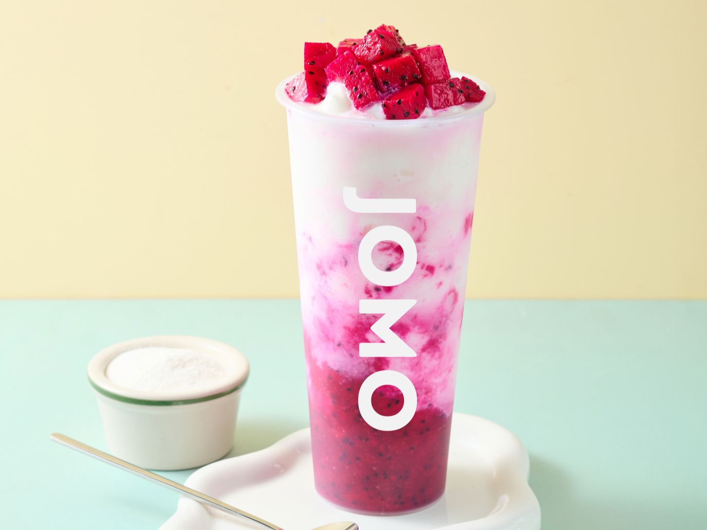 Pink Dragon Fruity Yogurt.