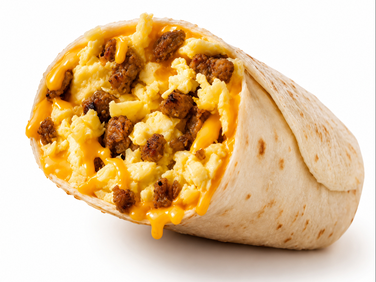 Chorizo & Eggs Burrito.