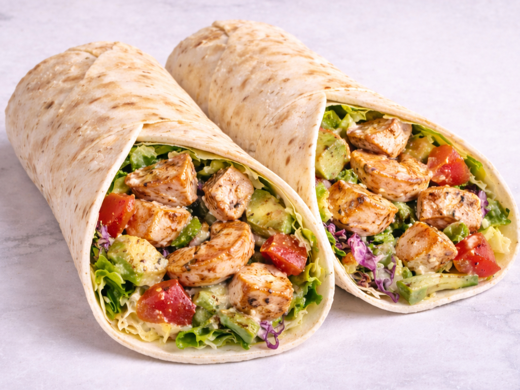4.Spicy Cajun Chicken Wrap.