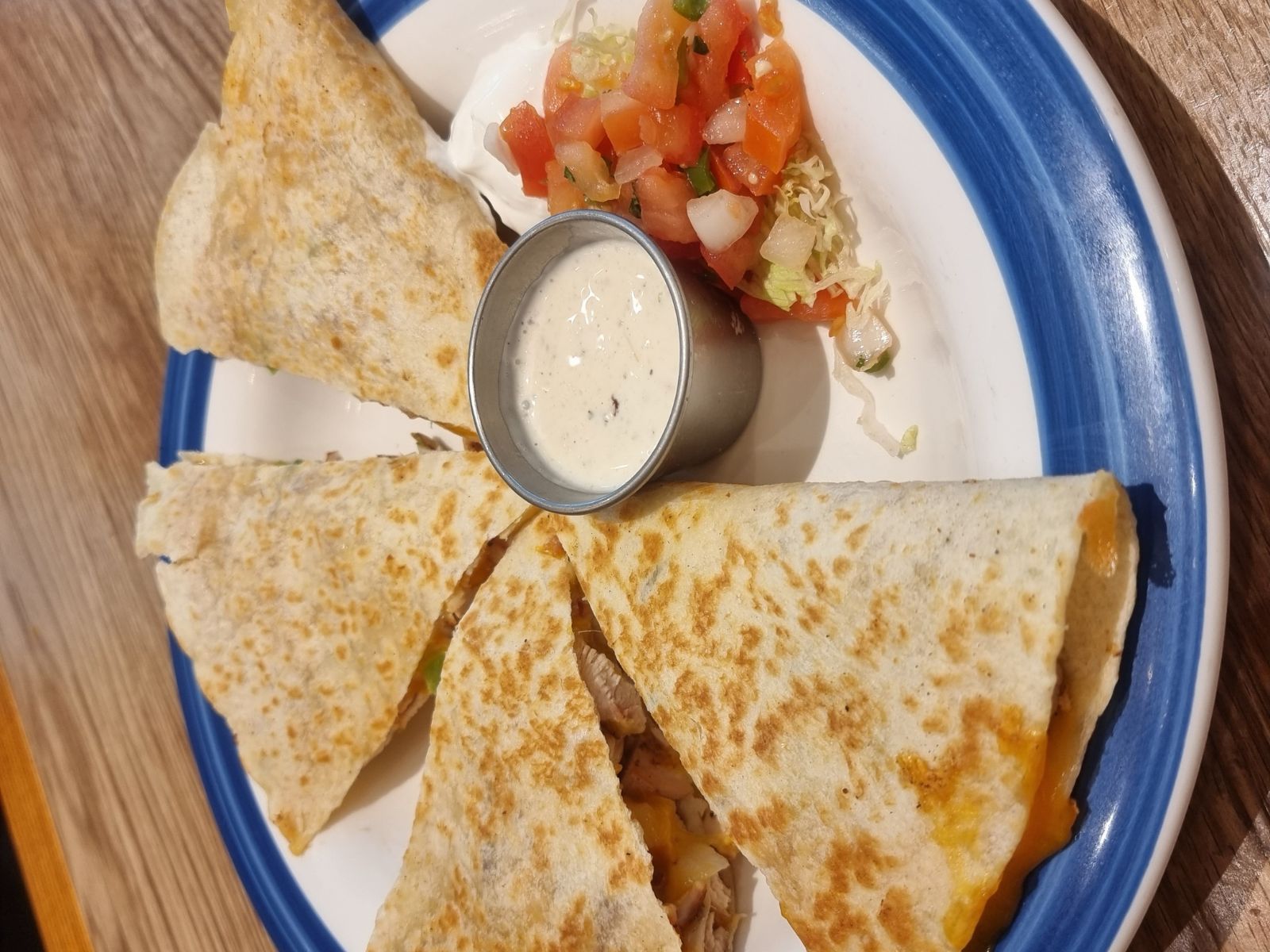 Chicken Quesadilla.