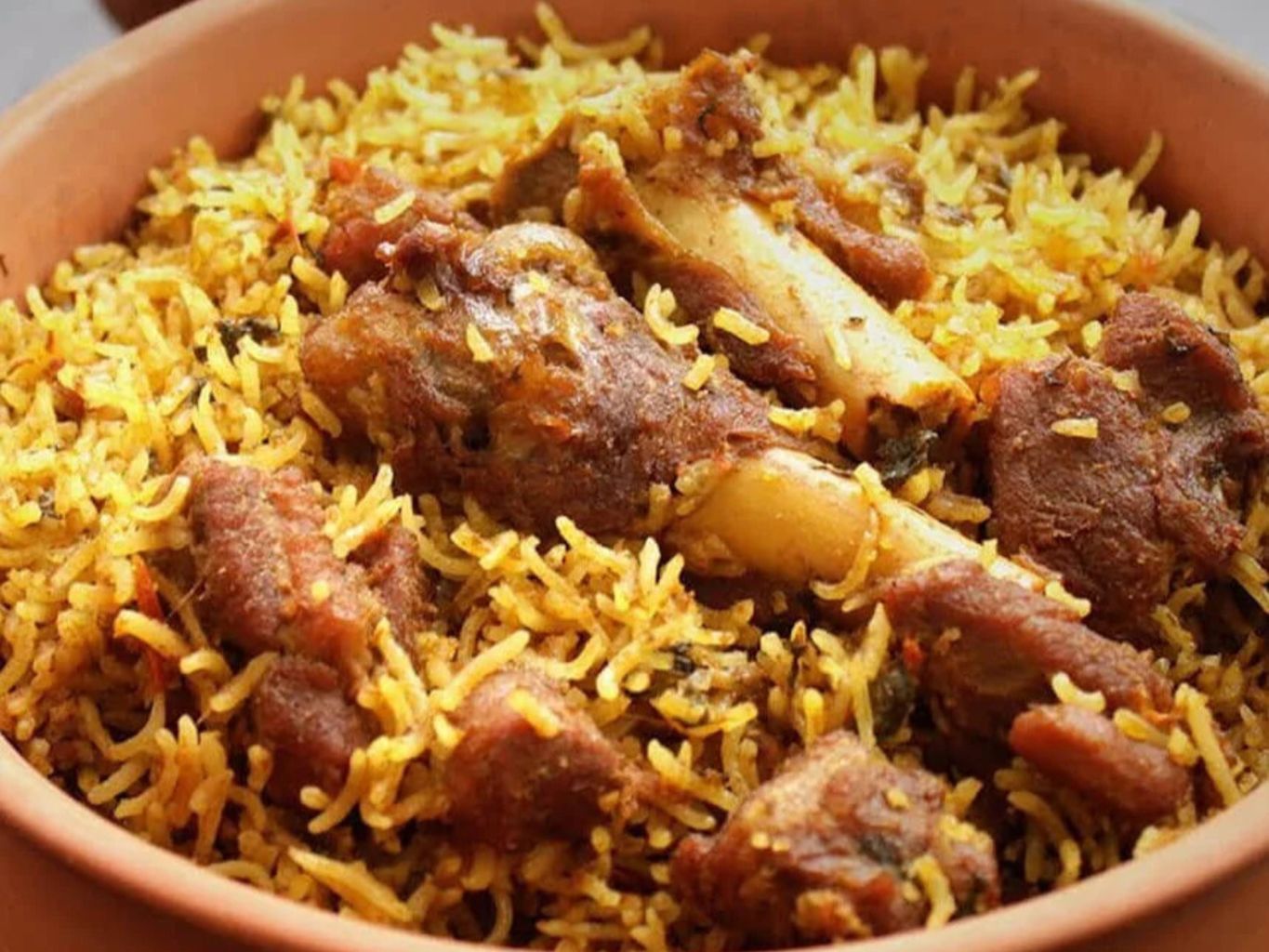 Mutton Fry Biryani (Bone In) - Family PK.