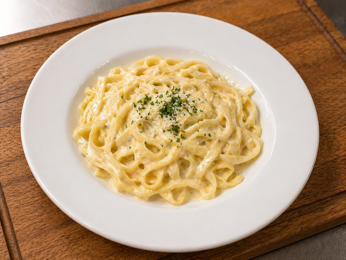 Fettuccine Alfredo.
