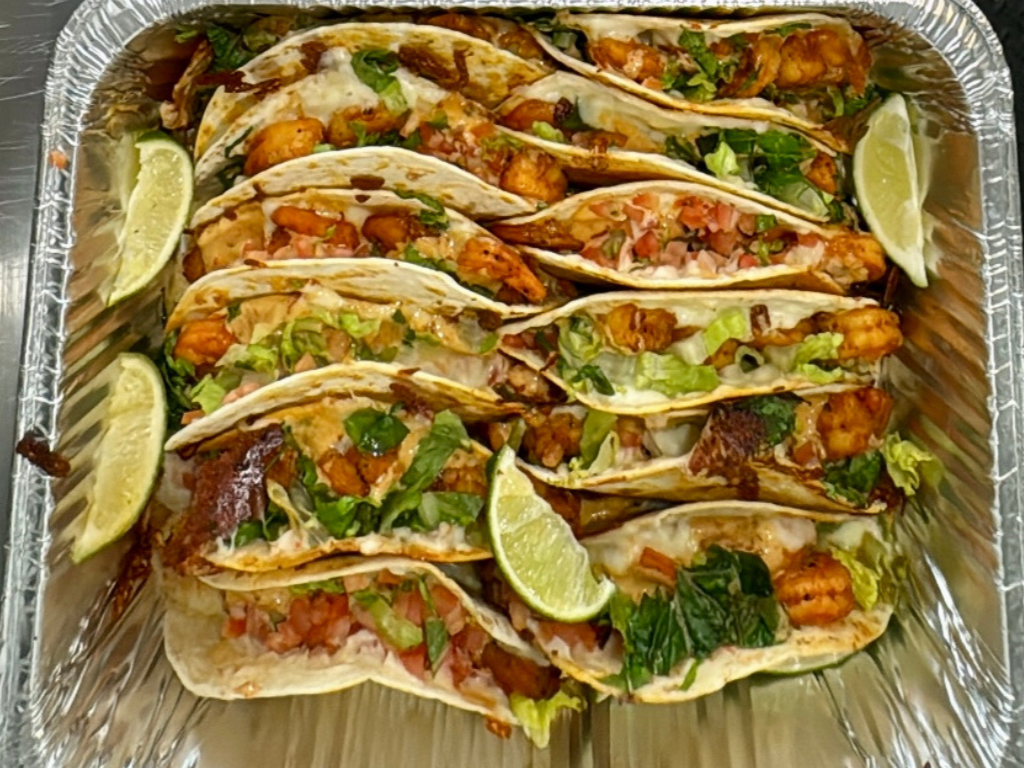 12 Shrimp Tacos