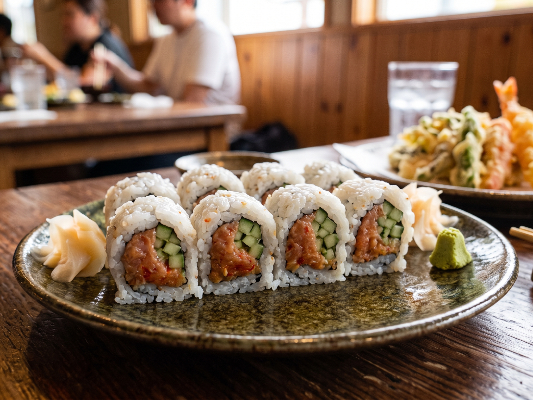 Spicy Salmon Roll.
