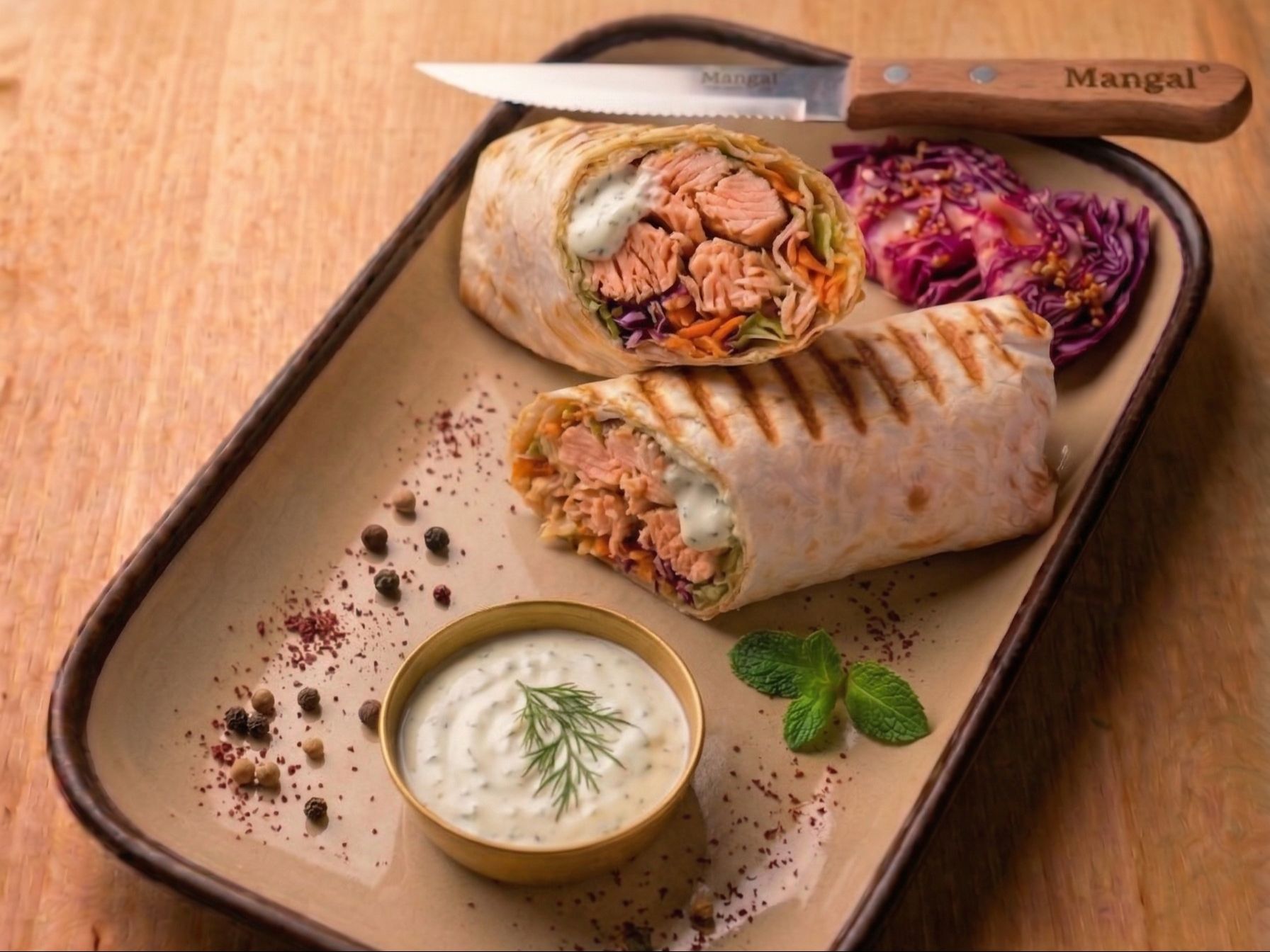 Salmon Shawarma.