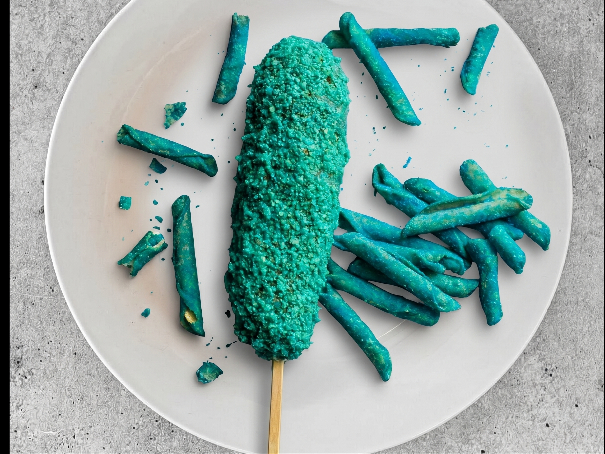 Blue Takis Mozzarella.