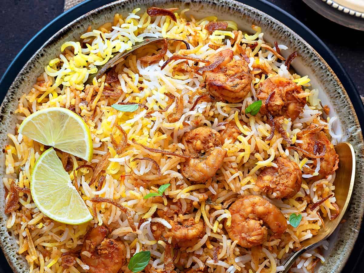 Shrimp Dum Biryani