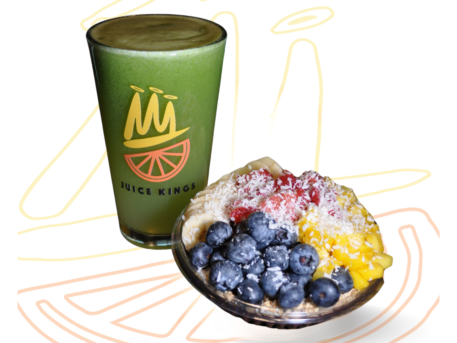 #1 - The OG Açaí Bowl (12 oz) and Emerald Green (reg)