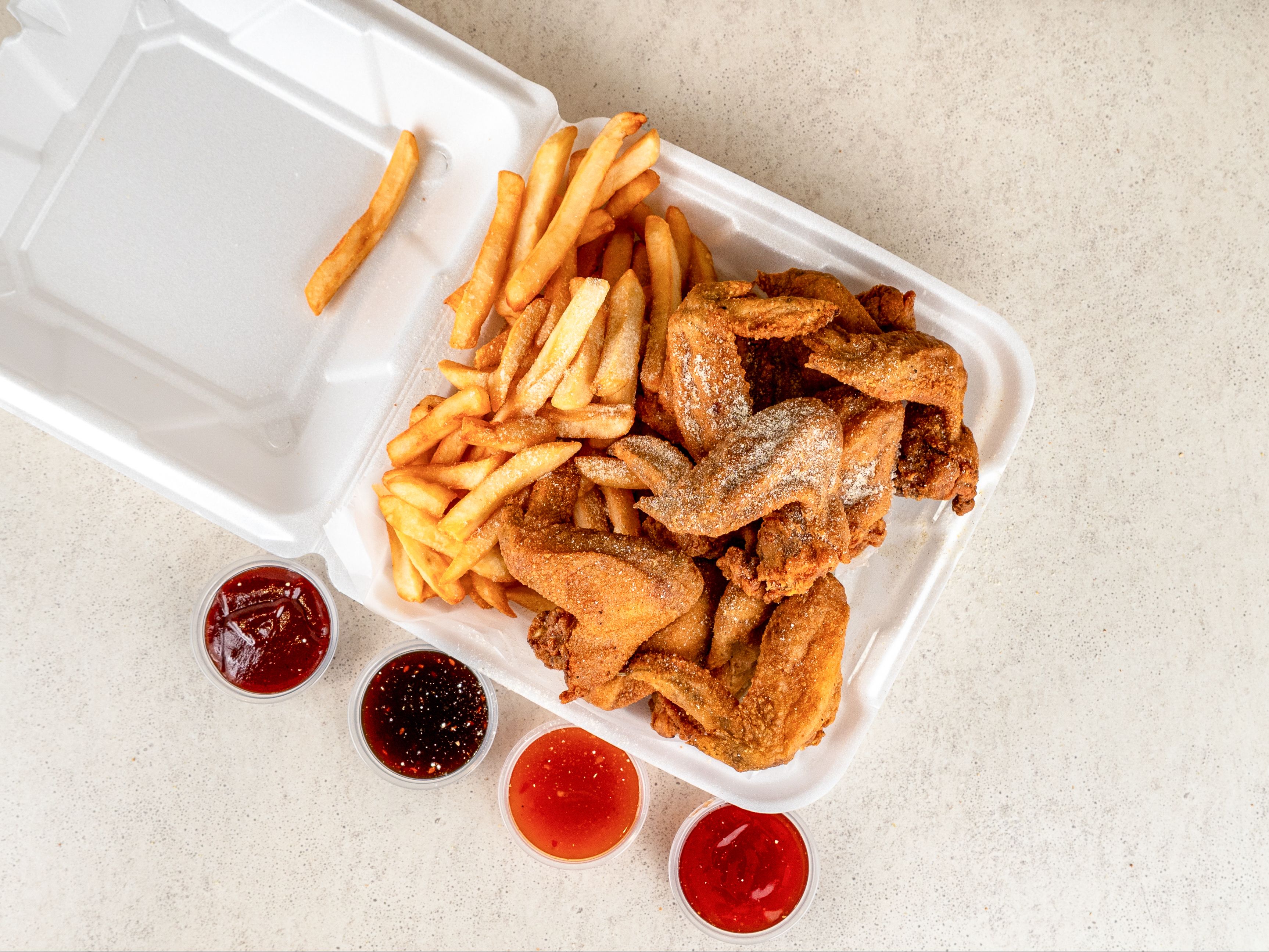 6pc Whole Wings Meal