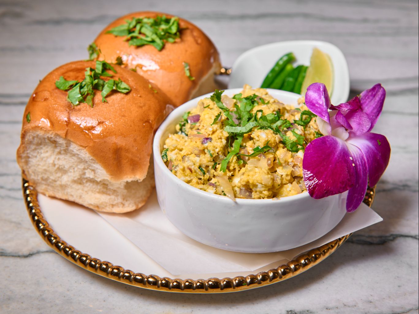 Egg Bhurjee Pav.
