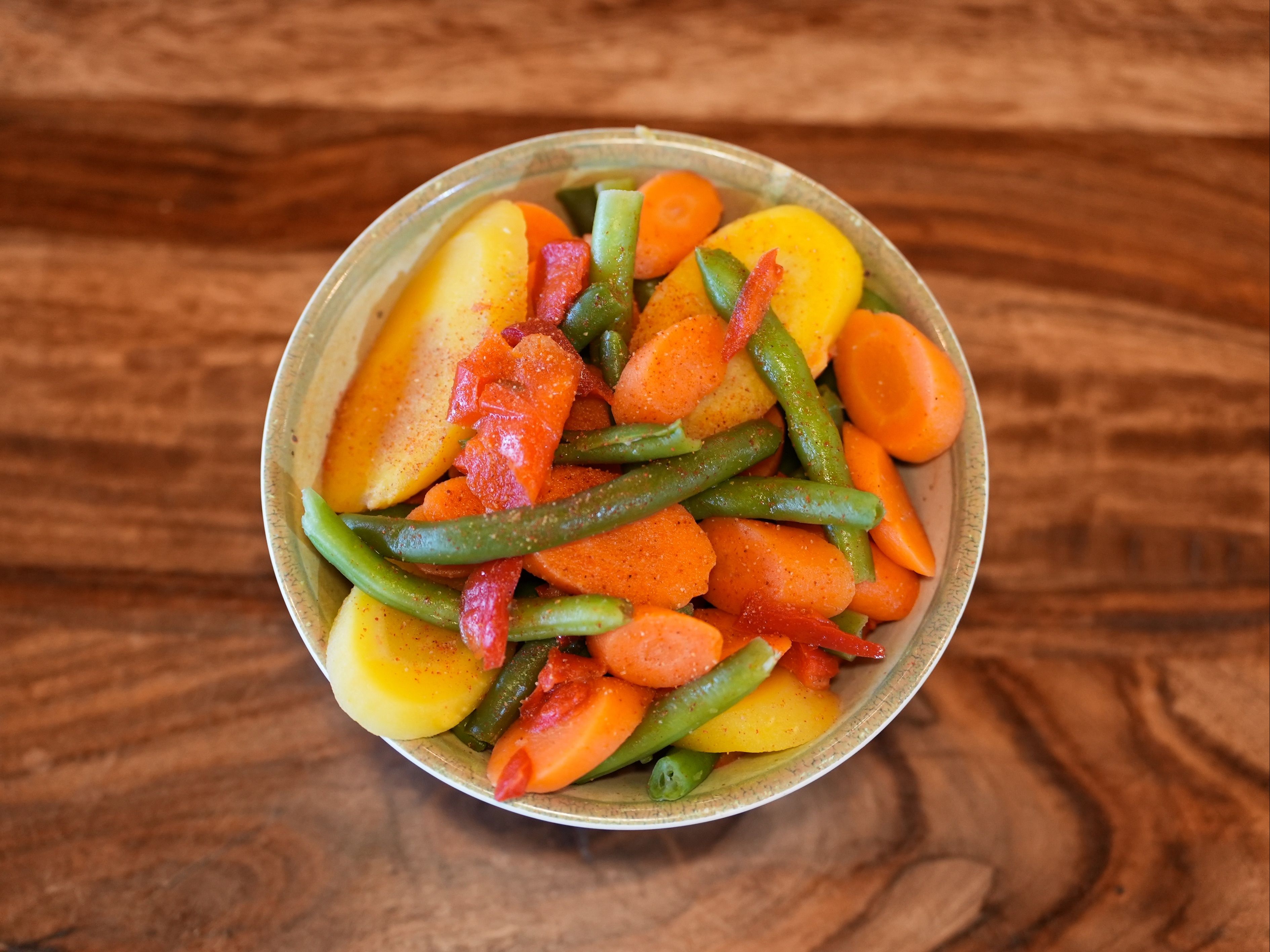 Steamed Vegetables.