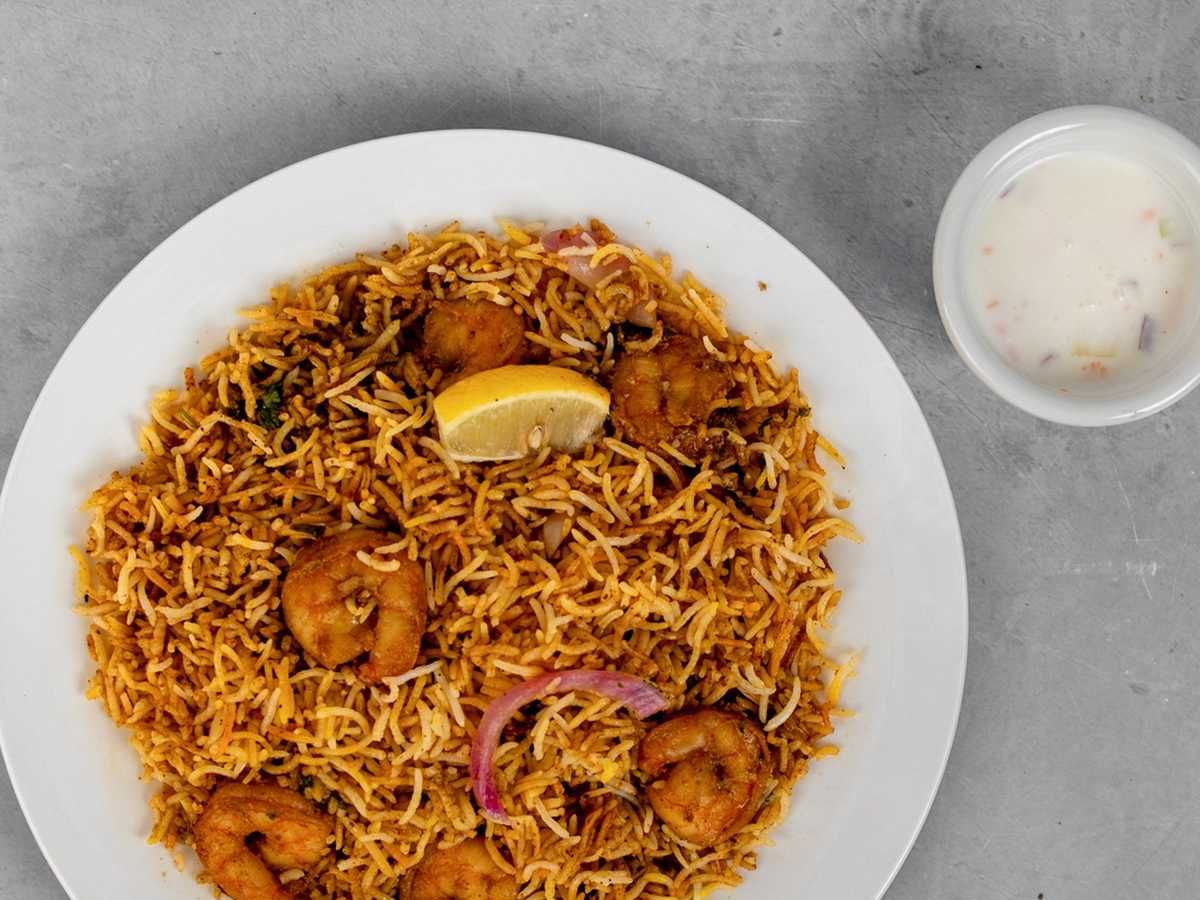 Aha Special Royyala Biryani.