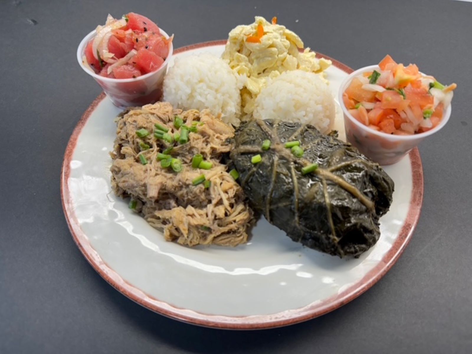 Hawaiian Luau Plate.