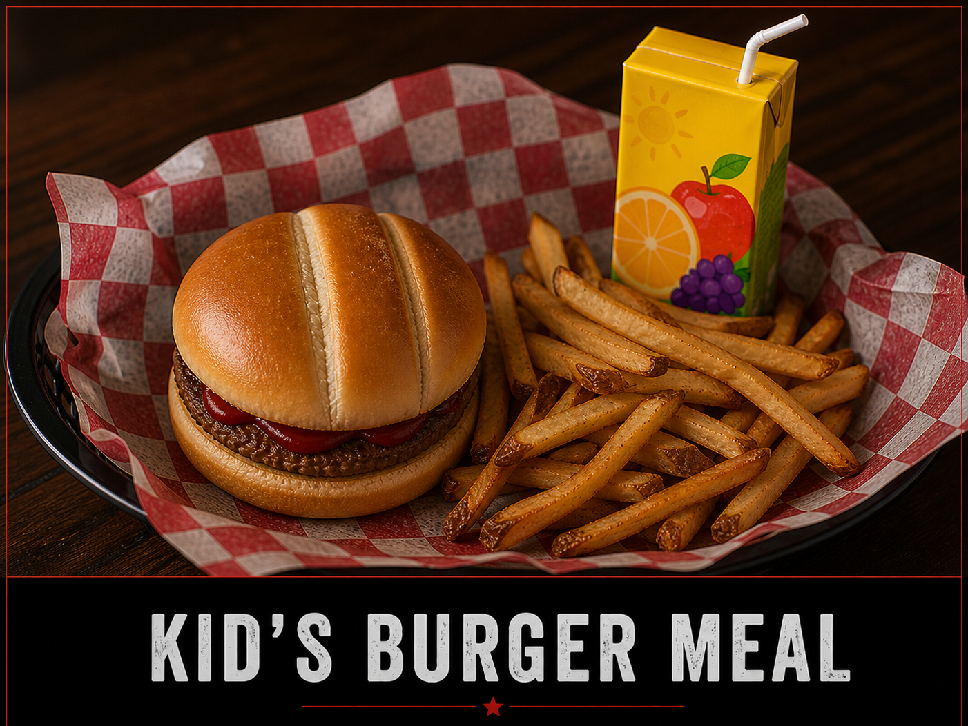 Kids Burger.